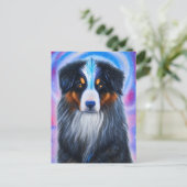 Carte Postale Tri Cosmique Couleur Australienne Berger (Debout devant)