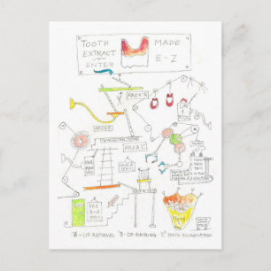 Carte postale Tri des dents