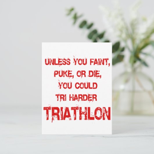 Carte Postale Tri Harder (Debout devant)