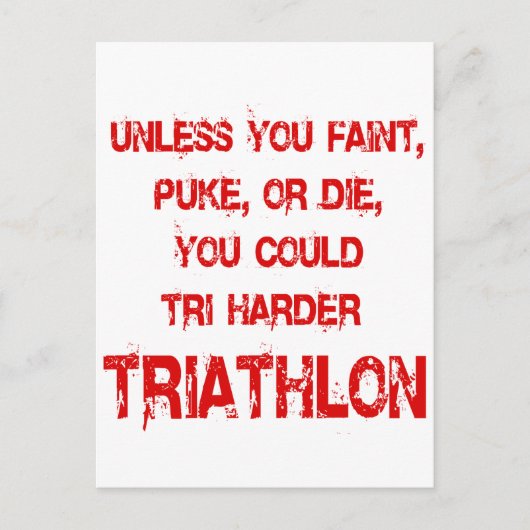 Carte Postale Tri Harder (Devant)