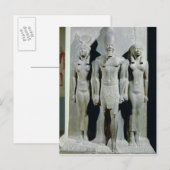 Carte Postale Triade de Menkaure avec la déesse Hathor (Devant / Derrière)