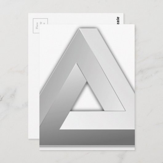 Carte Postale Triangle de Penrose (Devant / Derrière)