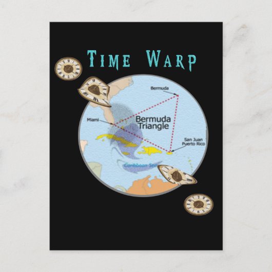 Carte Postale Triangle des Bermudes (Devant)