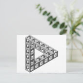 Carte Postale Triangle d'illusion optique impossible (Debout devant)