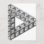 Carte Postale Triangle d'illusion optique impossible (Devant)