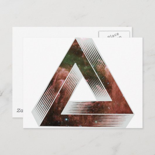Carte Postale Triangle impossible (Devant / Derrière)