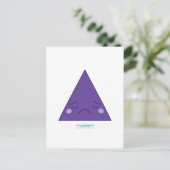 Carte Postale Triangle Kawaii Sad (Debout devant)