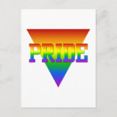 Carte postale Triangle Pride, personnaliser (Devant)
