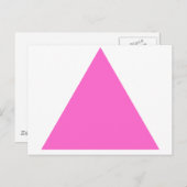 Carte Postale Triangle rose (Devant / Derrière)