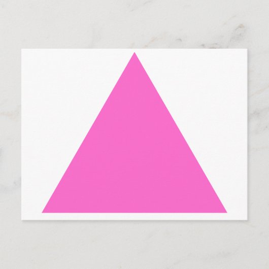 Carte Postale Triangle rose (Devant)