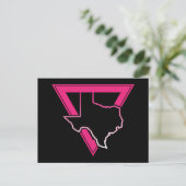 Carte Postale triangle rose texas (Debout devant)