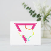 Carte Postale triangle rose texas (Debout devant)