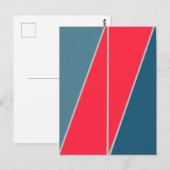 Carte Postale Triangles conception géométrique Abstraite (Devant / Derrière)