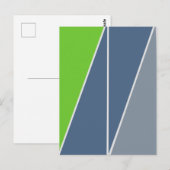 Carte Postale Triangles conception géométrique Abstraite (Devant / Derrière)