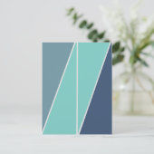 Carte Postale Triangles conception géométrique Abstraite (Debout devant)