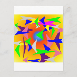 Carte Postale triangles dans la conception avec arrière - plan j