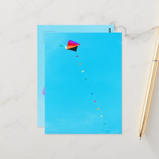 Carte Postale Triangles dans le ciel (Devant/Arrière en situation)