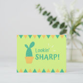 Carte Postale Triangles de Cactus Drôles (Debout devant)