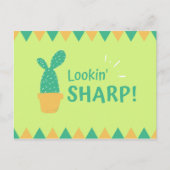 Carte Postale Triangles de Cactus Drôles (Devant)