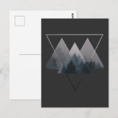 Carte Postale Triangles de géométrie Formes de traction (Devant / Derrière)