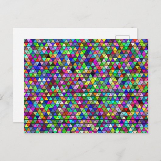 Carte postale Triangles Emballé (Devant / Derrière)