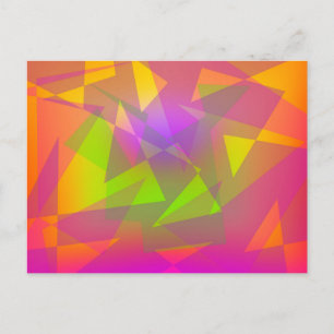 Carte Postale Triangles et rectangles Abstraits