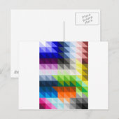 Carte Postale Triangles Hypnotiques (Devant / Derrière)