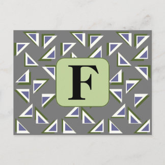 Carte postale Triangles personnalisée