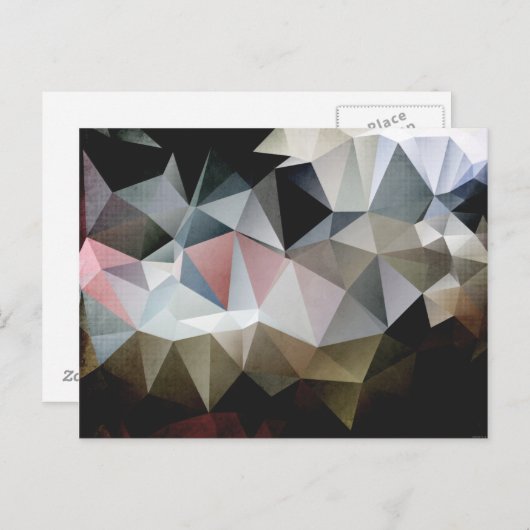 Carte Postale Triangles texturés (Devant / Derrière)