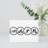 Carte Postale triathlon (Debout devant)