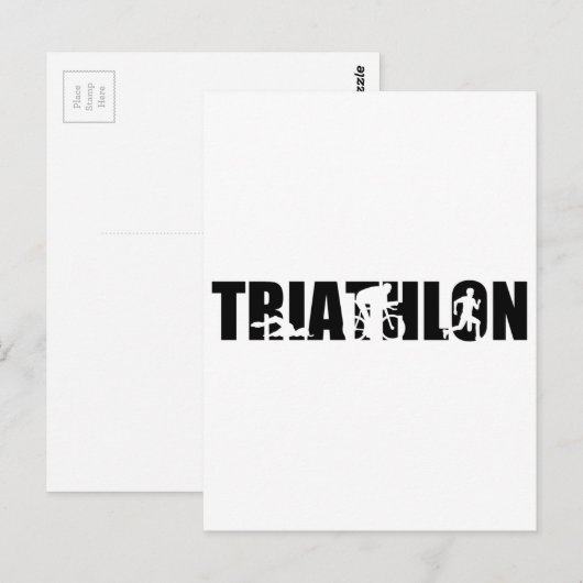 Carte Postale Triathlon (Devant / Derrière)