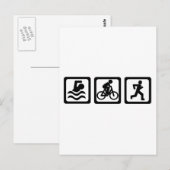 Carte Postale Triathlon (Devant / Derrière)