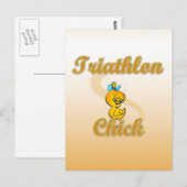 Carte Postale Triathlon Chick (Devant / Derrière)
