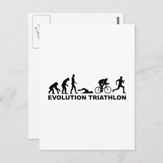 Carte Postale Triathlon de l'évolution (Devant / Derrière)
