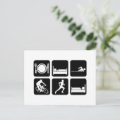 Carte Postale Triathlon drôle (Debout devant)