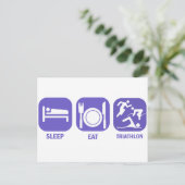 Carte Postale Triathlon du sommeil (Debout devant)