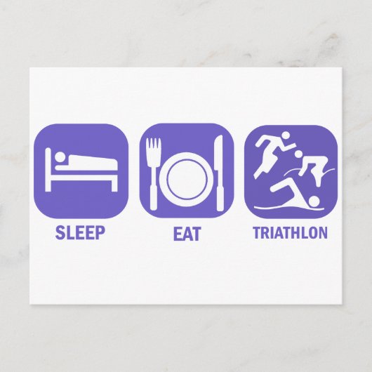 Carte Postale Triathlon du sommeil (Devant)