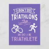 Carte Postale Triathlon Funny (Devant)