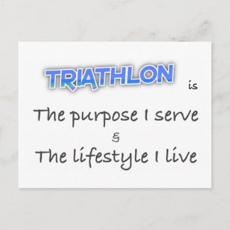 Carte Postale TRIATHLON - Le but que je poursuis