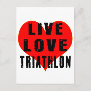 Carte Postale Triathlon Live Love