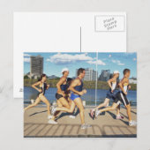 Carte Postale Triathloners Courir 2 (Devant / Derrière)