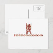 Carte postale tribal (Devant / Derrière)