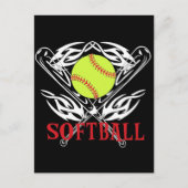 Carte Postale Tribal de softball (Devant)