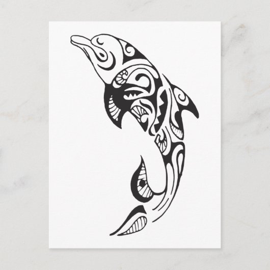 Carte Postale Tribal Dolphin (Devant)