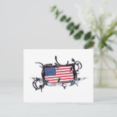 Carte postale Tribal Flag USA (Debout devant)