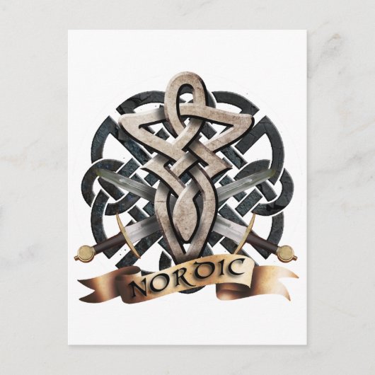 Carte Postale Tribal Knot viking B (Devant)