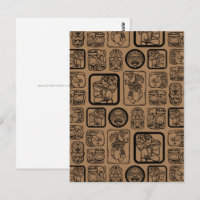 Tribal MAYA ancien masque motif 1