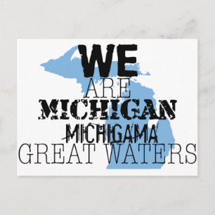 Carte Postale Tribal Michigan Michigama Great Waters vers le nor