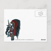 Carte postale tribale indigène de prêtresse de (Dos)