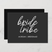 Carte Postale Tribe de mariée | Proposition moderne de parti nup (Devant / Derrière)